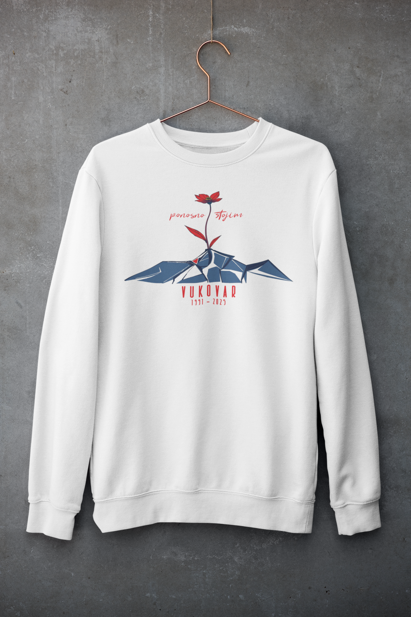 "Flower - Vukovar 1991 - 2025" - Unisex Sweatshirt