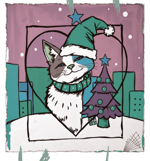 "HappyHolidaysCat" - Women Premium T-Shirt